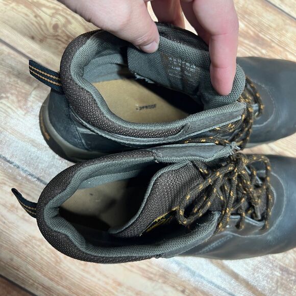 Timberland Mens Mt Maddsen Mid Waterproof Hiking Boots 7 40 Brown Leather A141B - Picture 10 of 14